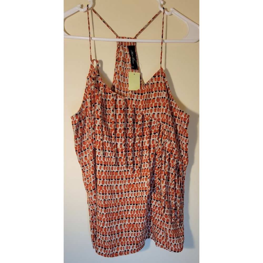 Anna Grace Women's Orange Sleeveless Pullover Tank Top Size Medium